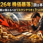【2026年 株価暴落】説は本当か？投資家が備えるべきリスクシナリオと3つの対策