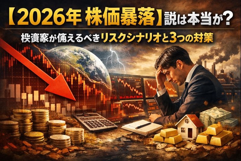 【2026年 株価暴落】説は本当か？投資家が備えるべきリスクシナリオと3つの対策